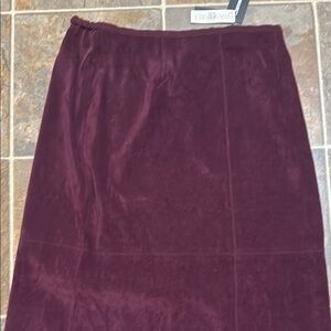 Norton McNaughton Burgundy Pencil Skirt Maxi Work